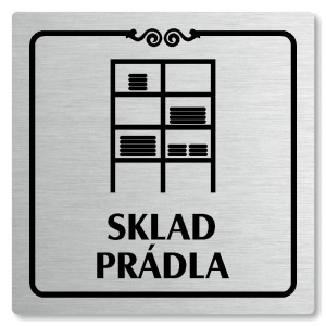 Sklad prádla, 100x100mm, stříbrná, Texas
